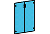Комплект стеклянных дверей НТ-601.2стл Размер 1180х780