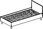 Кровать односпальная на ортопедическом основании АС-51