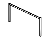 Bench Опора промежуточная размер:1630х50х720