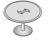 FORMAT круглый стол,покрытие P.V.C. Ø120*в.72см