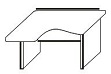 Стол письменный угловой СТ64-16 R/L 1600х1200х760 