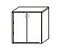 Шкаф низкий закрытый (без топа) C-ФР-4.0+КН-4.0 800x450x801 mm 