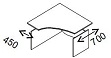 Стол эргономичный 1/X02 L/R Размер
