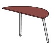 Стол приставной к 2-м столам с узкой стороны (с перегородкой) С-06-04 Размер
