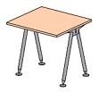 Стол без царги JM-1000/740-t Размер